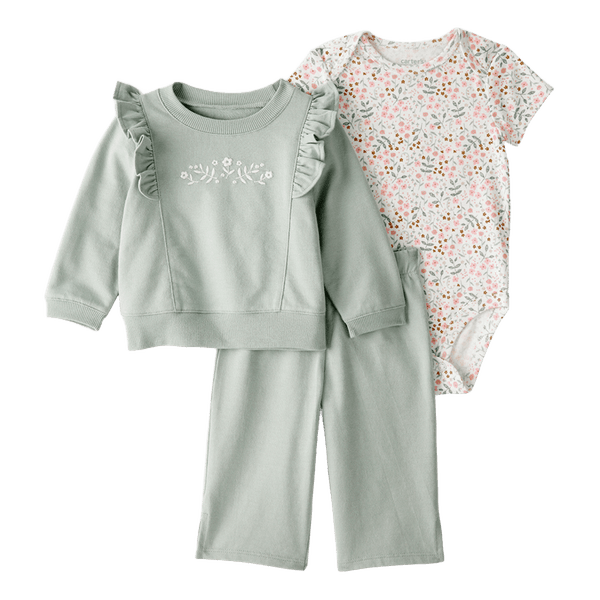 Set-Body-Manga-Corta-Flores-Buzo-y-Pantalon-Bebes-Niñas-Carter-s-12M Set-Body-Manga-Corta-Flores-Buzo-y-Pantalon-Bebes-Niñas-Carter-s-12M