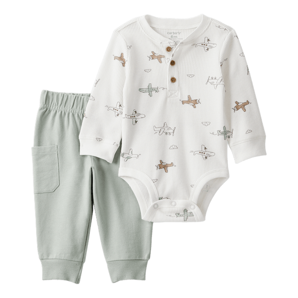Set-Body-Manga-Larga-Aviones-y-Pantalon-Bebes-Niños-Carter-s-12M