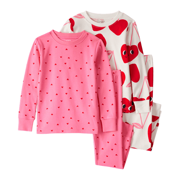 Set-2-Pijamas-4-Piezas-Corazones-Bebes-Niñas-Carter-s-24M Set-2-Pijamas-4-Piezas-Corazones-Bebes-Niñas-Carter-s-24M