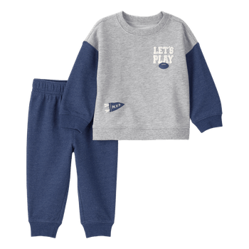 Set-Buzo-Gris-y-Pantalon-Azul-Bebes-Niños-Carter-s-12M