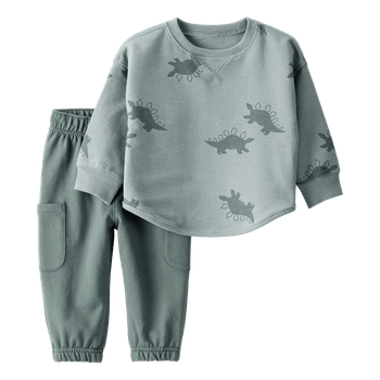 Set-Camiseta-Manga-Larga-y-Pantalon-Verde-Bebes-Niños-Carter-s-12M