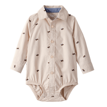 Body-Manga-Larga-Carritos-Beige-Bebes-Niños-Oshkosh-18M