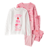 Set-2-Pijamas-4-Piezas-Pasteles-Niñas-Carter-s-4T