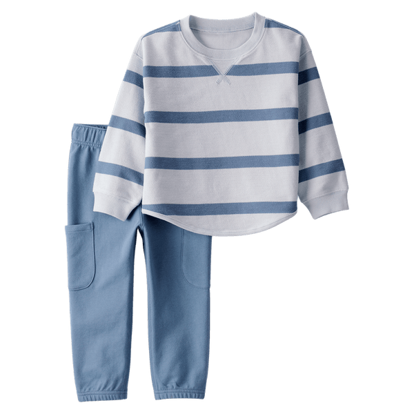 Set-Camiseta-Rayas-y-Pantalon-Azul-Niños-Carter-s-3T Set-Camiseta-Rayas-y-Pantalon-Azul-Niños-Carter-s-3T