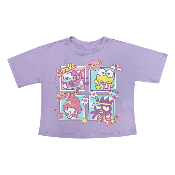Camiseta-Manga-Corta-Morado-Niñas-Hello-Kitty-4T