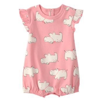 Mameluco-Manga-Corta-Hipopotamos-Rosado-Bebes-Niñas-Carter-s-6M