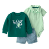 Set-Body-Manga-Corta-Buzo-Verde-y-Short-Bebes-Niños-Carter-s-12M