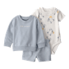 Set-Body-Manga-Corta-Buzo-Azul-y-Short-Bebes-Niños-Carter-s-12M