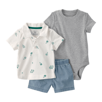 Set-Body-Manga-Corta-Camisa-Estampada-y-Short-Bebes-Niños-Carter-s-12M