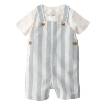 Set-Mameluco-Rayas-y-Camiseta-Blanca-Bebes-Niños-Carter-s-18M