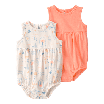 Set-2-Mamelucos-Manga-Sisa-Surtidos-Bebes-Niñas-Carter-s-12M