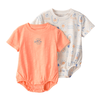 Set-2-Mamelucos-Manga-Corta-Surtidos-Bebes-Niños-Carter-s-12M