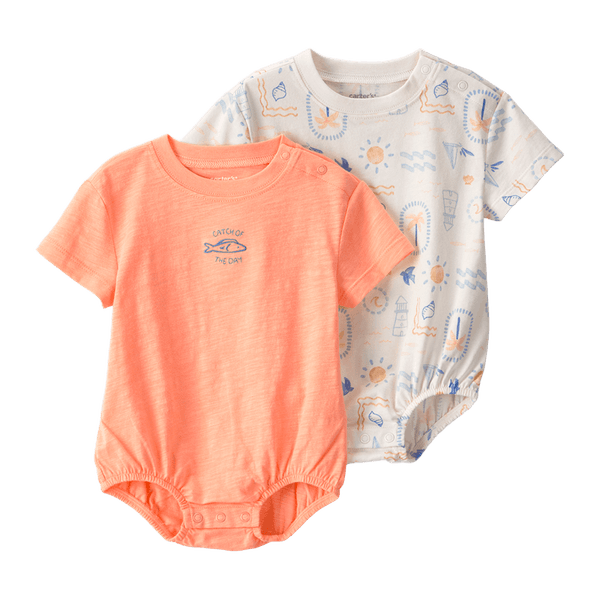 Set-2-Mamelucos-Manga-Corta-Surtidos-Bebes-Niños-Carter-s-12M Set-2-Mamelucos-Manga-Corta-Surtidos-Bebes-Niños-Carter-s-12M