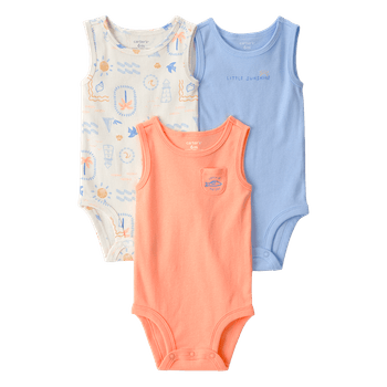 Set-3-Bodies-Manga-Sisa-Diseños-Surtidos-Bebes-Niños-Carter-s-18M