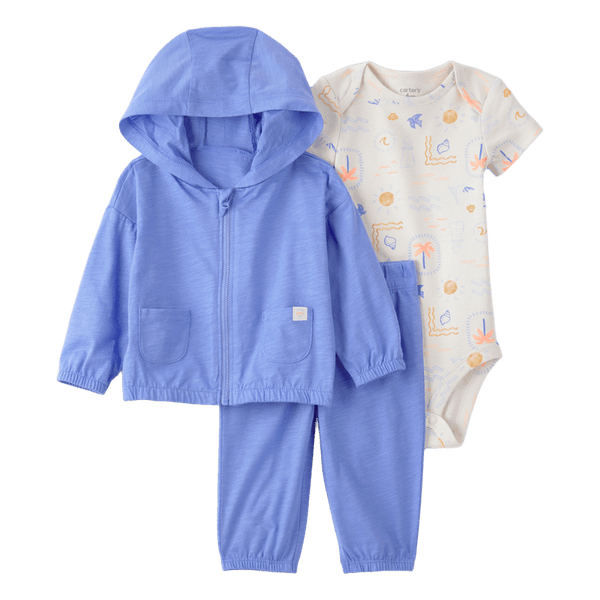 Set-Chaqueta-Body-y-Pantalon-Azul-Bebes-Niños-Carter-s-12M Set-Chaqueta-Body-y-Pantalon-Azul-Bebes-Niños-Carter-s-12M