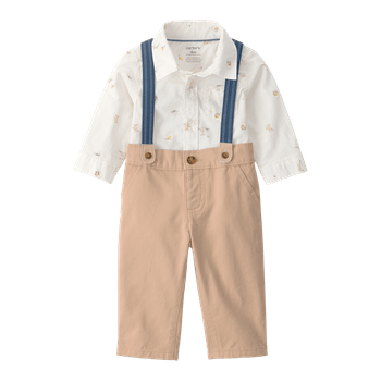 Set-Camisa-Blanca-y-Pantalon-con-Tirantes-Bebes-Niños-Carter-s-12M