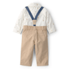 Set-Camisa-Blanca-y-Pantalon-con-Tirantes-Bebes-Niños-Carter-s-24M