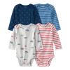 Set-4-Bodies-Manga-Larga-Diseños-Surtidos-Bebes-Niños-Carter-s-3M