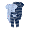 Set-2-Bodies-Manga-Corta-y-Pantalon-Rayas-Bebes-Niños-Carter-s-12M