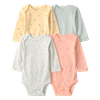 Set-4-Bodies-Manga-Larga-Diseños-Surtidos-Bebes-Niñas-Carter-s-3M