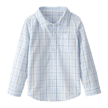 Camisa-Manga-Larga-Cuadros-Azul-Niños-Carter-s-3T
