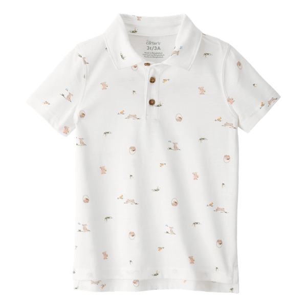 Camiseta-Manga-Corta-Estampada-Blanco-Niños-Carter-s-2T