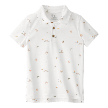 Camiseta-Manga-Corta-Estampada-Blanco-Niños-Carter-s-4T