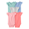 Set-5-Bodies-Manga-Corta-Colores-Surtidos-Bebes-Niñas-Carter-s-12M