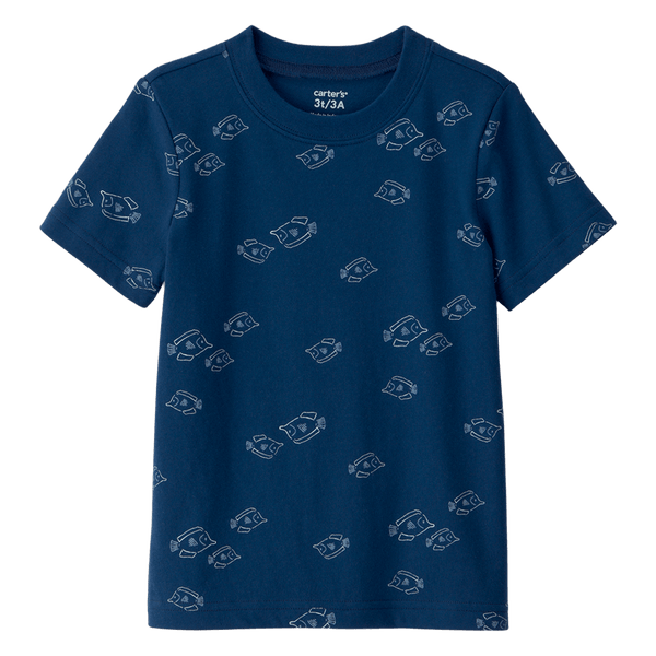 Camiseta-Manga-Corta-Azul-Oscuro-Niños-Carter-s-5T