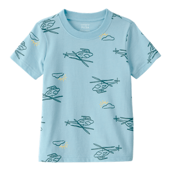 Camiseta-Manga-Corta-Azul-Niños-Carter-s-4T