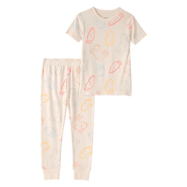 Set-Pijama-2-Piezas-Estampada-Beige-Unisex-Carter-s-2T