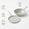 Set-Wok-28cm-y-Panquequera-Cemento-26cm-Bergner