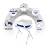 Bañera-para-Bebe-Plegable-con-Base-Cambiador-Stand-Azul-Priori