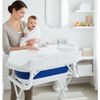 Bañera-para-Bebe-Plegable-con-Base-Cambiador-Stand-Azul-Priori