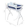Bañera-para-Bebe-Plegable-con-Base-Cambiador-Stand-Azul-Priori