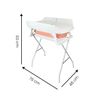 Bañera-para-Bebe-Plegable-con-Base-Cambiador-Stand-Rosa-Priori