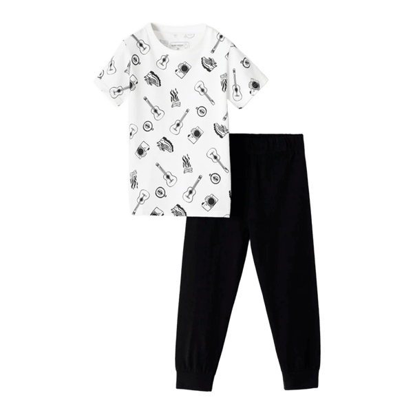 Pijama-2-Piezas-Camiseta-Estampada-y-Pantalon-Niños-Baby-Fresh-2T