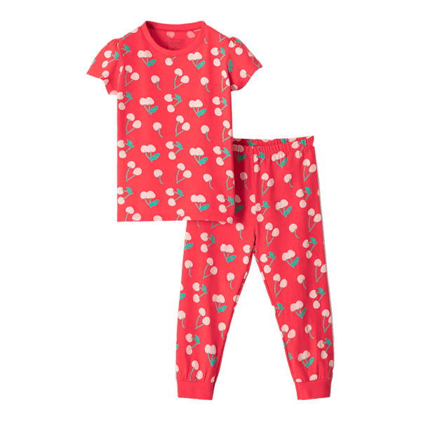 Pijama-2-Piezas-Camiseta-y-Pantalon-Cerezas-Niñas-Baby-Fresh-2T