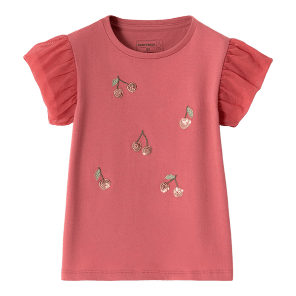 Camiseta-Manga-Corta-Cerezas-Niñas-Baby-Fresh-12-18M