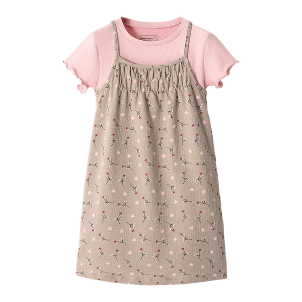 Set-Camiseta-Manga-Corta-y-Vestido-Flores-Niñas-Baby-Fresh-12-18M