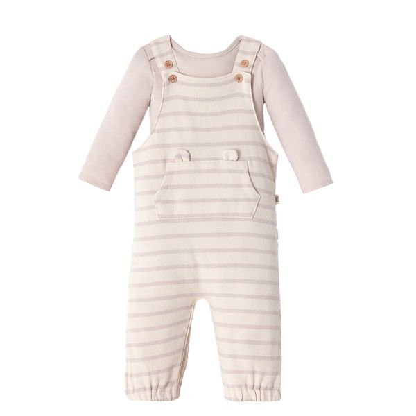 Set-Body-Manga-Corta-y-Overol-Rayas-Niñas-Baby-Fresh-0-3M