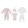 Set-Primer-Dia-Buzo-Pantalon-Pijama-Body-y-Gorro-Niñas-Baby-Fresh-0-0M
