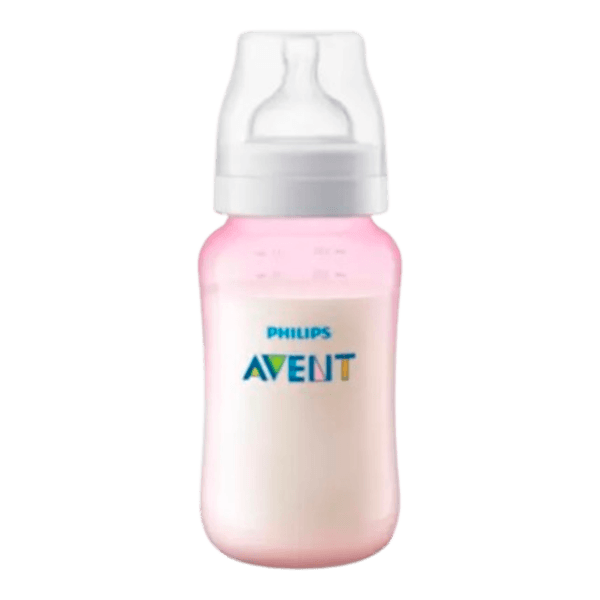 Tetero-Valvula-Anticolicos-Rosado-330ml-Avent