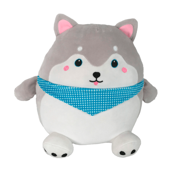 Peluche-Gorditos-Lobo-Pañoleta-Azul-35cm-Kisses Peluche-Gorditos-Lobo-Pañoleta-Azul-35cm-Kisses