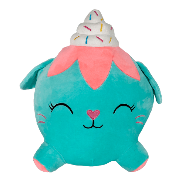 Peluche-Bolita-Divertida-Gato-Cupcake-Verde-35cm-Kisses Peluche-Bolita-Divertida-Gato-Cupcake-Verde-35cm-Kisses