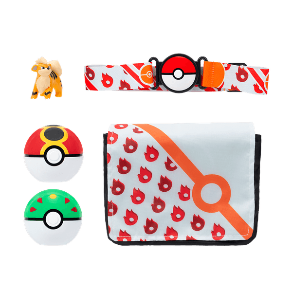Set-Bandolera-2-Clip-N-Go-Figura-Growlithe-Pokemon Set-Bandolera-2-Clip-N-Go-Figura-Growlithe-Pokemon