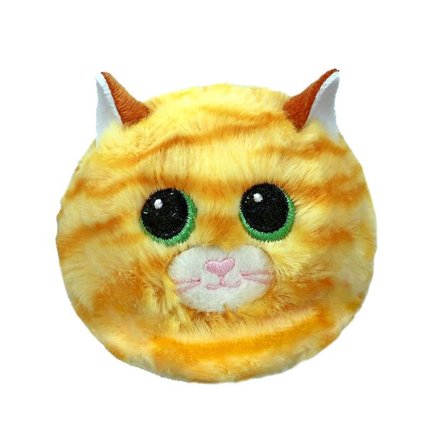 Mini-Peluche-Beanie-Bouncers-Purry-Gato-Amarillo-10cm-Ty