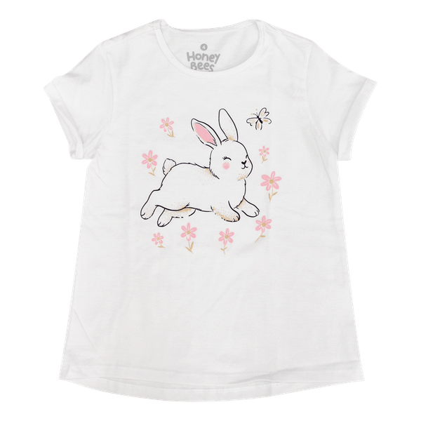 Camiseta-Manga-Corta-Rabbit-Niñas-Honey-Bees-2T