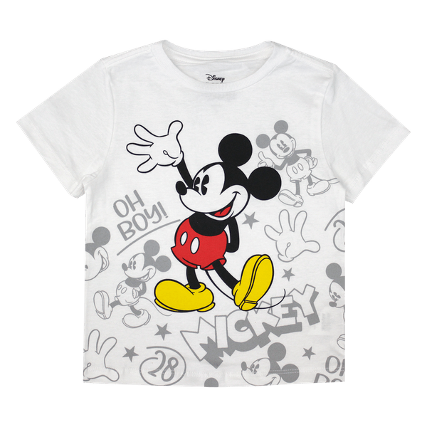 Camiseta-Manga-Corta-Estampado-Blanco-Mickey-Mouse