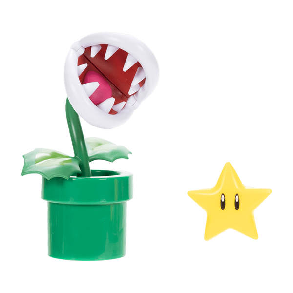 Figura-Planta-Piraña-con-Super-Estrella-11cm-Super-Mario